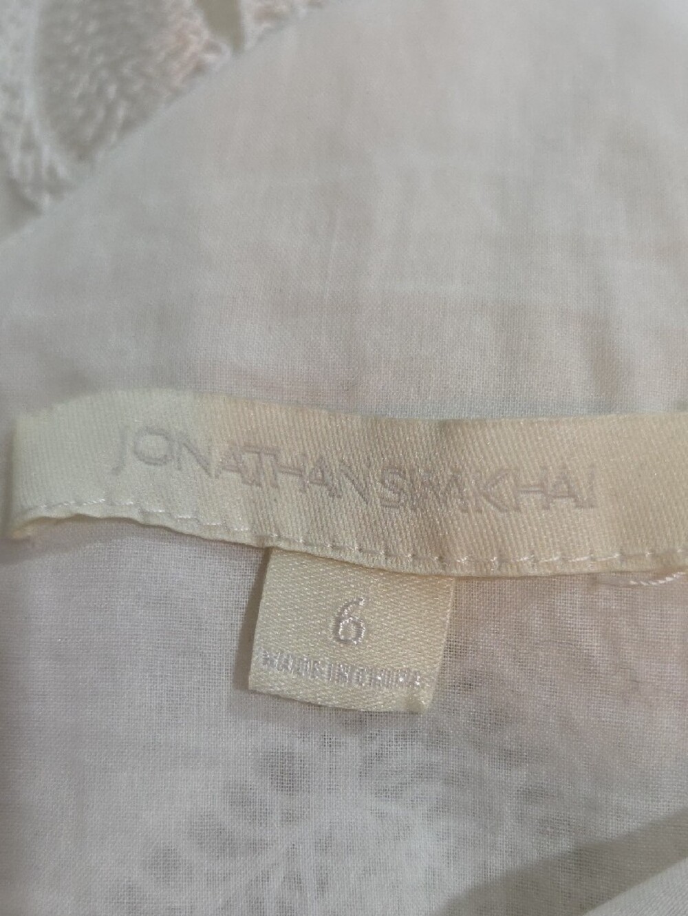Jonathan Simkhai White Lace Maxi Dress with Spaghetti Straps - Picture 12 of 13